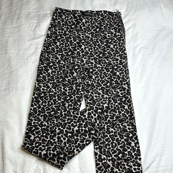 Dynamite Leopard Print Pants - Picture 1 of 5